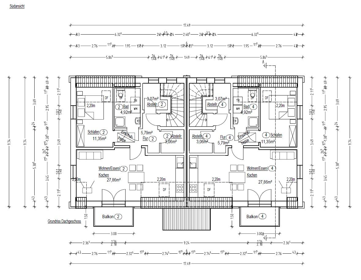 BEREITS KÄUFER GEFUNDEN! Conrebbersweg! Neubau OG Wohnung Nr. 04 mit Balkon und PKW-Stellplatz!