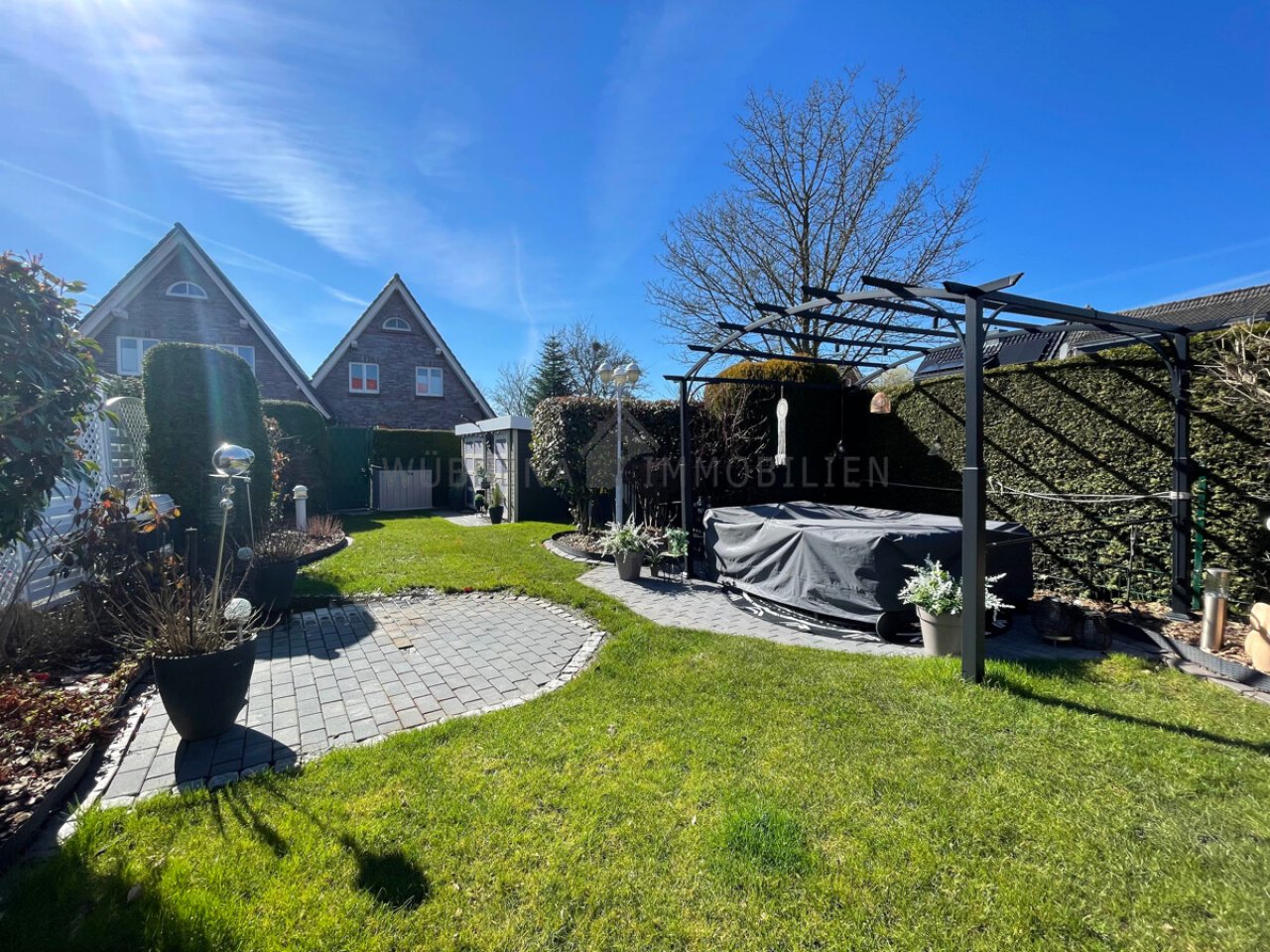 Toll angelegter Garten