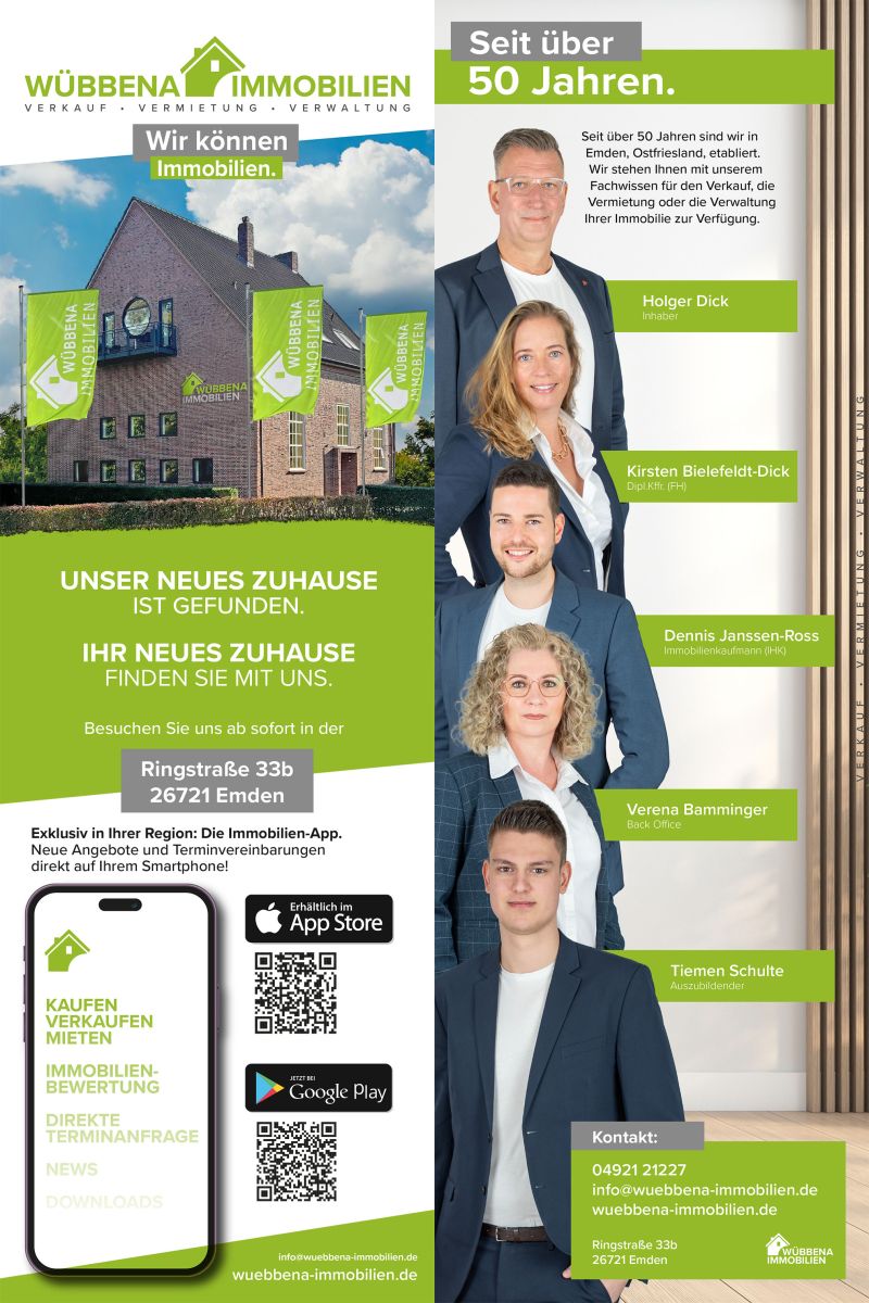 Zeitungsartikel zum neuen Büro